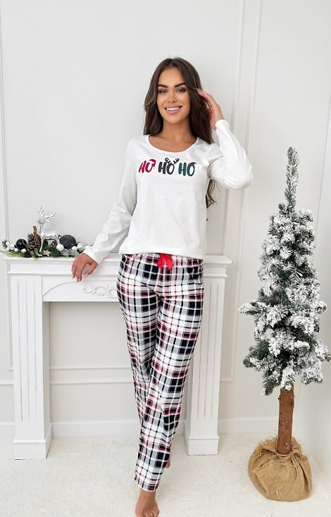 Piżama damska Ho Ho Long Donna - biały