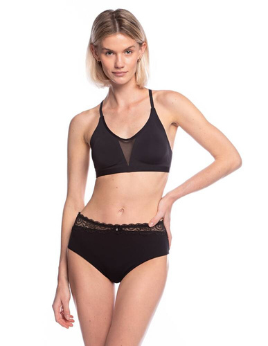  Figi Damskie  L-MOD1564 MD  A'2 Lama-czarny beżowy