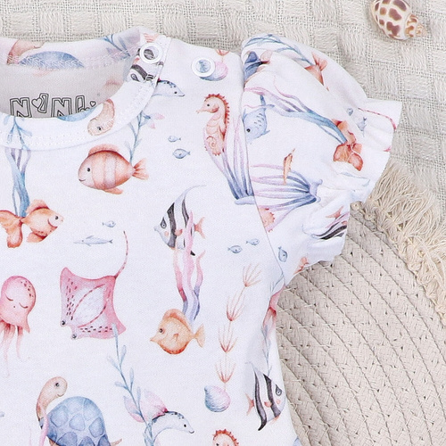 Nini Sukienka Underwater World – organiczna bawełna, sukienka dla niemowląt