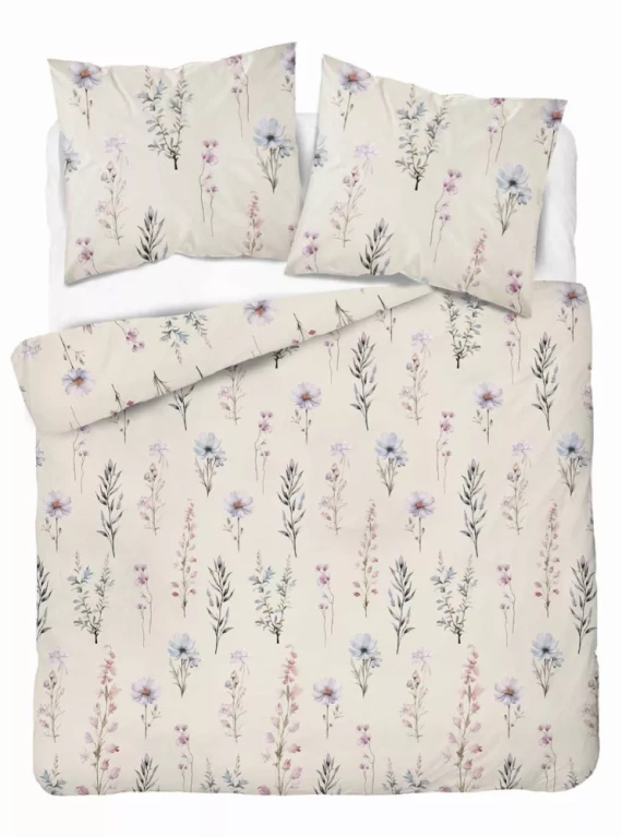 Pościel satynowa kwiaty 5091 A Home Satin Detexpol różowy