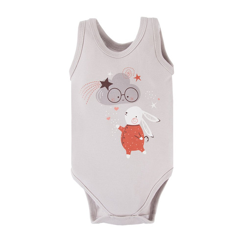 Body z nadrukiem na ramiączkach Mellow Ewa Klucze - szary