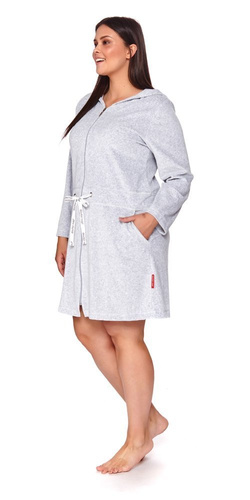 SWO.1008 Szlafrok damski Doctor Nap - grey melange