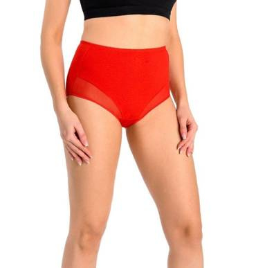 Figi z wysokim stanem Lilly Teyli - czerwony