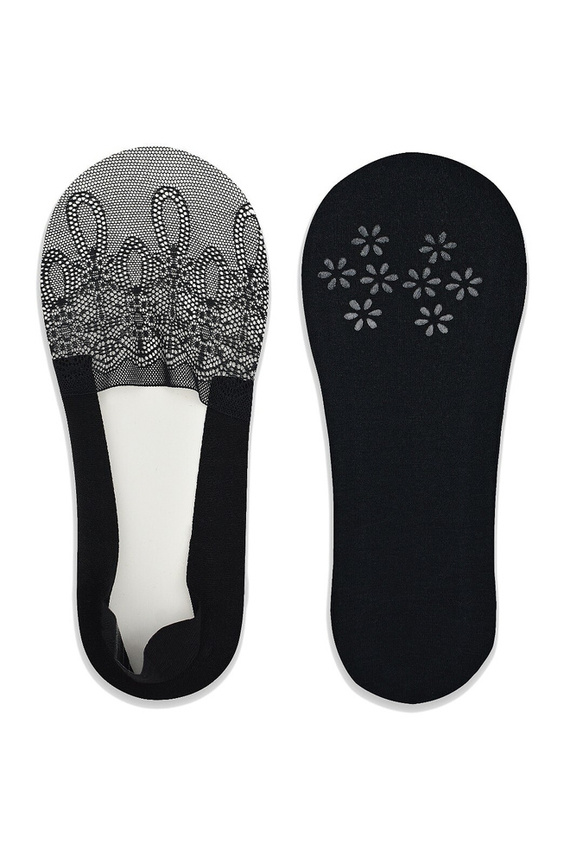 SN049 Baleriny stopki damskie Noviti - czarny