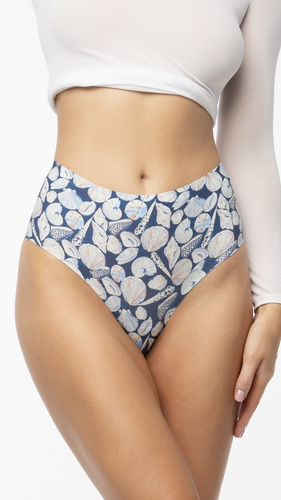 Julimex Shells Simple Brasil Maxi – figi damskie, bezszwowe, kolor jeans