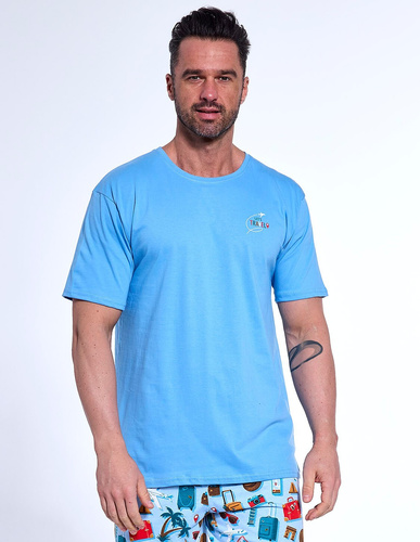 Piżama męska 326/174 Travel Cornette niebieski 