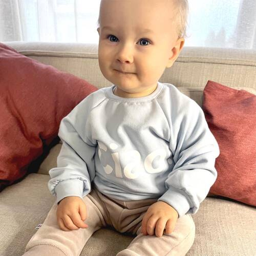 Bluza dresowa Hello World Eevi - błękitna