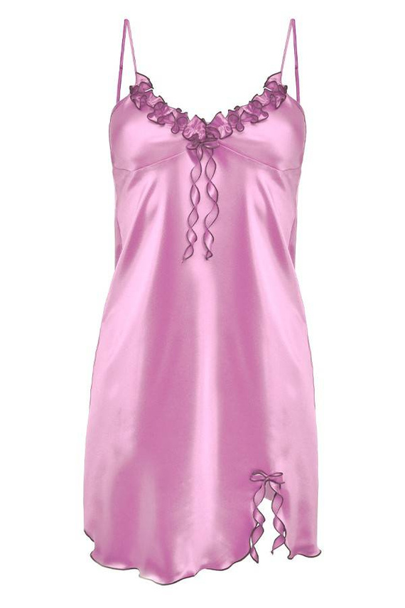 Gabi Halka satynowa koszulka damska DKaren - wrzos