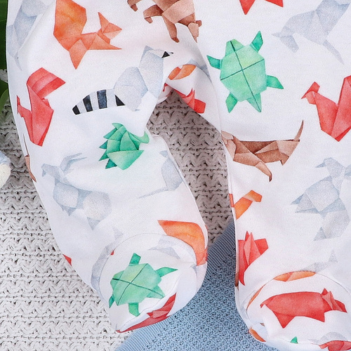 Półśpiochy z bawełny organicznej Fun Origami Nini 