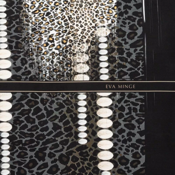 Pościel satynowa pantera Eva Minge Eva 22 Eurofirany czarny