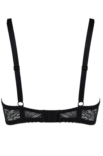 Mediolano Bralette Fancy 19237 Black – elegancki biustonosz koronkowy bez fiszbin