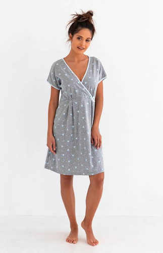 Sensis Koszula nocna Eleanor - szary melanż