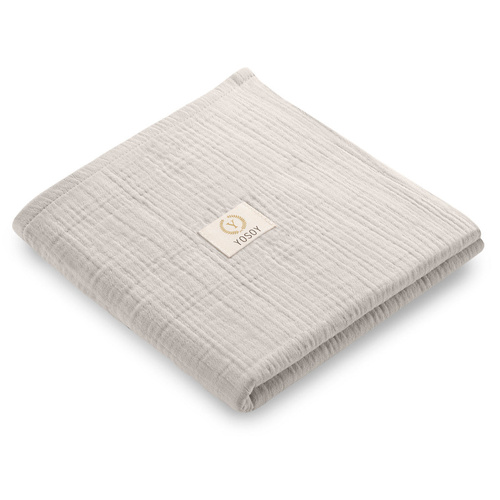 Bawełniana pieluszka muślinowa Yosoy dla niemowląt beżowa – certyfikat OEKO-TEX