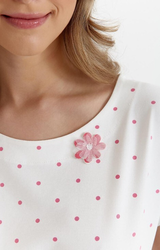 Koszula nocna z bawełny 447 Cana - ecru