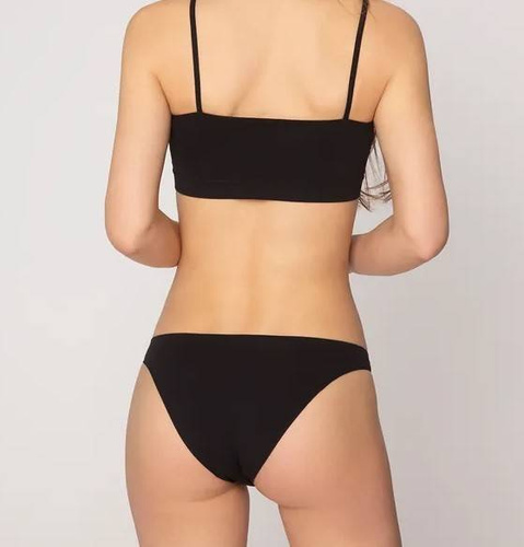 Figi bezszwowe 41645 Tanga Sensual Skin Gatta- czarny