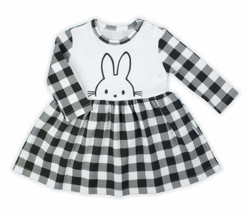 163364 Bunny Kratka Sukienka bawełniana Nicol - czarny