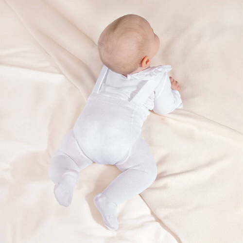 Rajstopy bambusowe z szelkami 141602 Nicol - biały