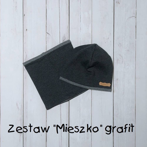 Czapka + komin Myszki Bambarillo melanż