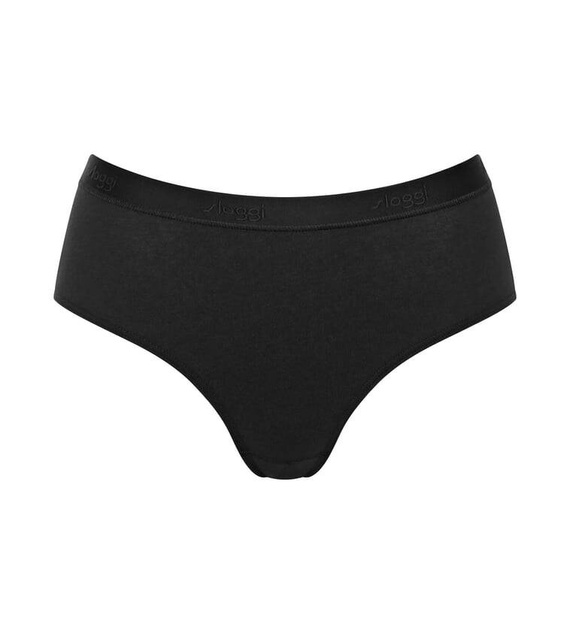 Figi Damskie 2-pak Casual Midi Sloggi Go - black