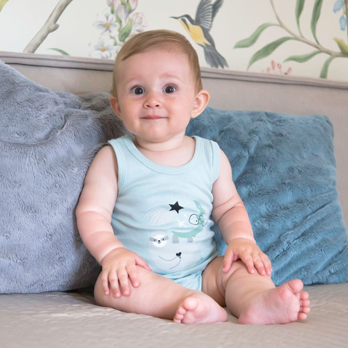 Body z nadrukiem na ramiączkach Mellow Ewa Klucze - mięta