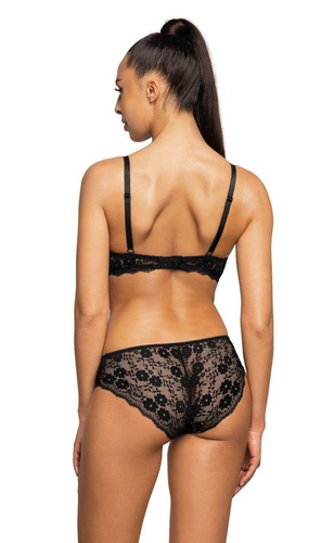  Biustonosz Push-up M-356/11 Niki   Mat - czarny beżowy