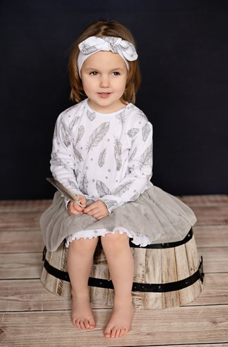 Sukienka z tiulem "WHITE ANGELO" Makoma 