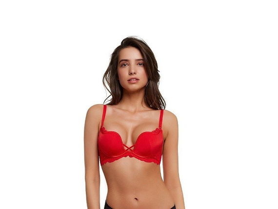 36121 Delis Biustonosz push-up Henderson beżowy