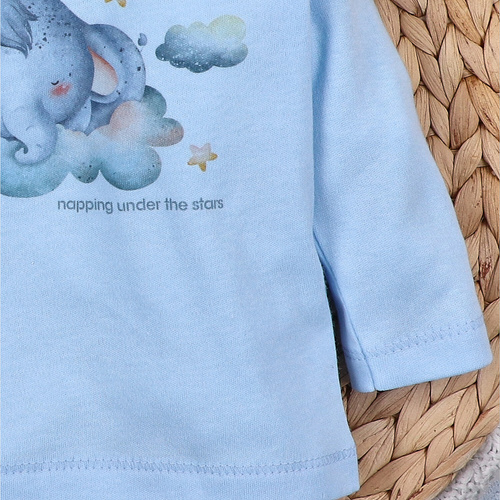 Bluzka niemowlęca Little Dreamers Nini z bawełny organicznej – ekologiczna, bezpieczne napy, polska produkcja