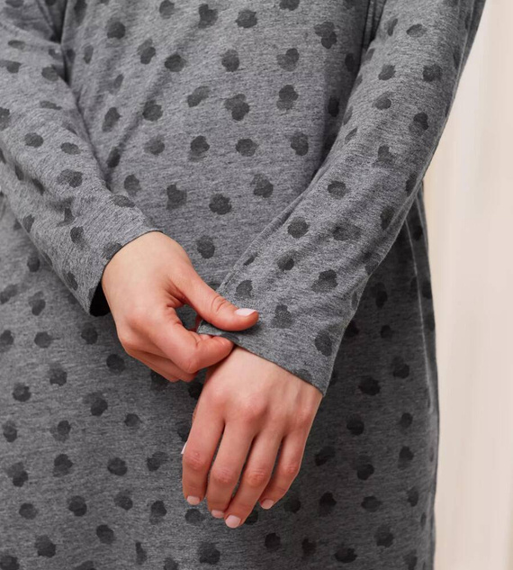 Koszula nocna Endless Comfort NDK LSL Triumph - dark grey melange