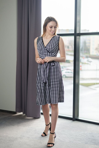 Zwiewna sukienka ciążowa 120 MIRACLE-wzór