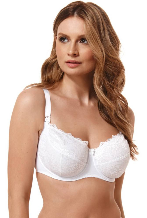 Biustonosz do karmienia miękki MM54 Kostar- biały