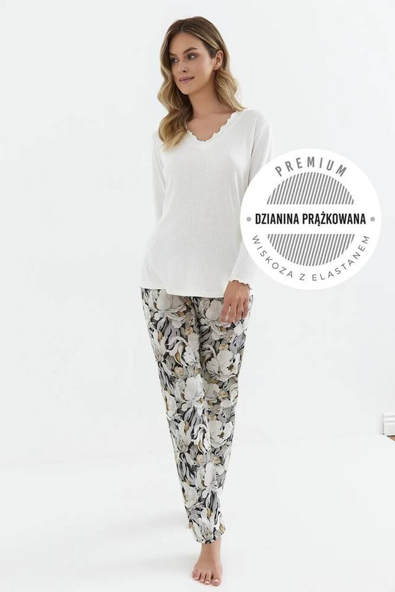 Piżama damska 417 Cana -vaniliowy