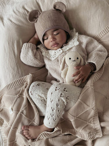 Kocyk dziany Diamond YOSOY - beżowy