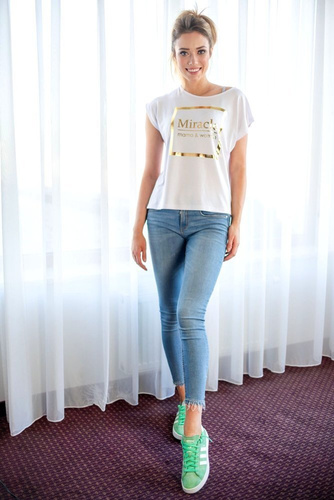 014 Bluzka T-shirt krótki rękaw MIRACLE- granat