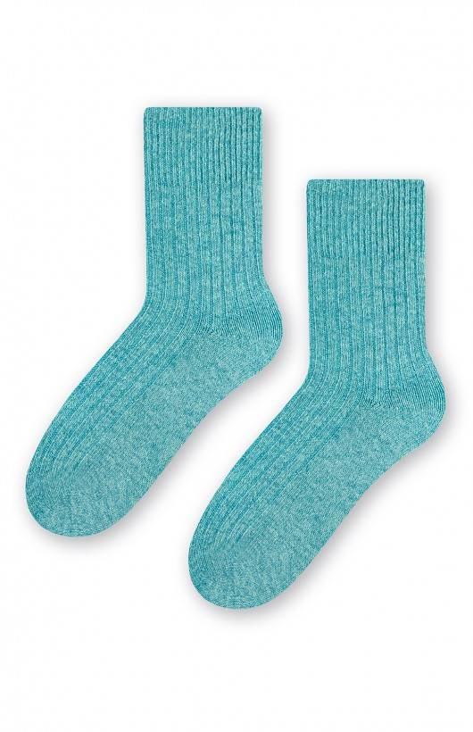 Art.093 Skarpety damskie wełniane Steven - 030 turkusowe