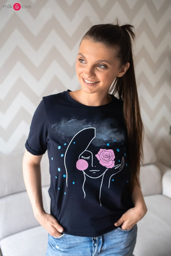 Boob bluzka do karmienia Milk&Love ciemny granat 