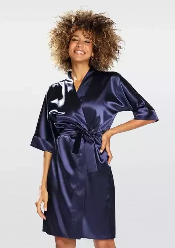 Podomka damska satynowa 100 Dkaren - granatowy