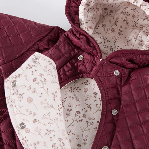 Pajac, kombinezon pikowany Bloom Eevi - bordowy