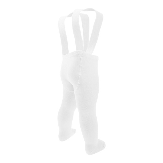 Rajstopy bambusowe z szelkami 141602 Nicol - biały