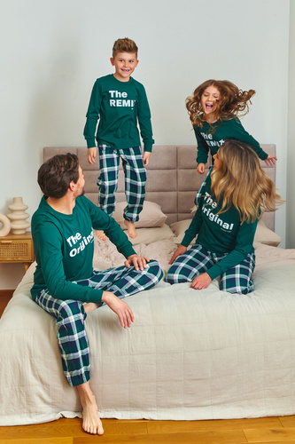 Doctor Nap 7340 – Piżama damska „The Original” | 100% bawełna - emerald