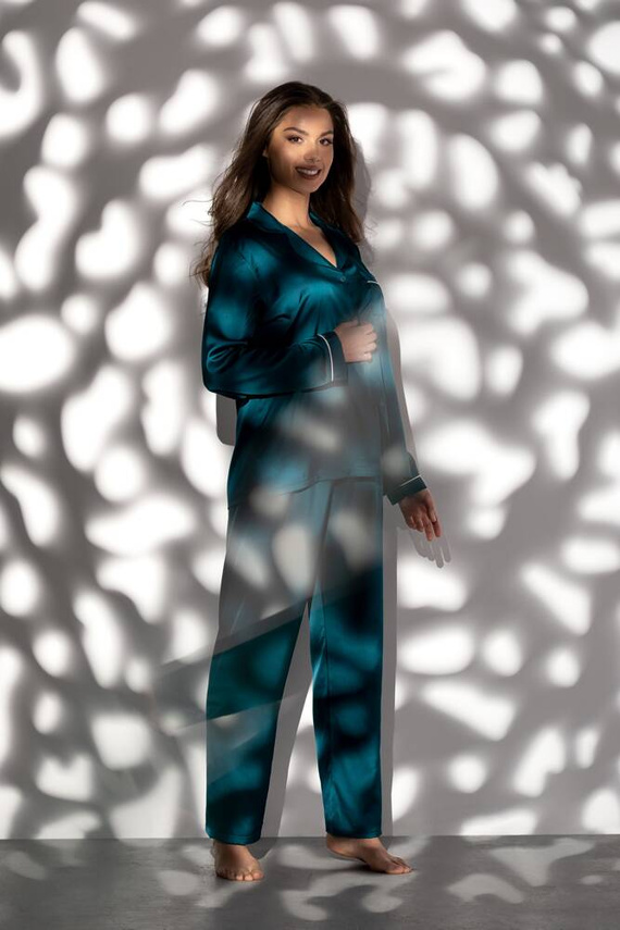 Piżama damska Eternity Momenti Per Me emerald