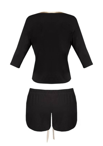 Komplet Piżama Damska Edith DKaren - Czarny