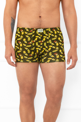 Bokserki Walter Italian Fashion – ogórkowy motyw, elastyczny pas, bawełna