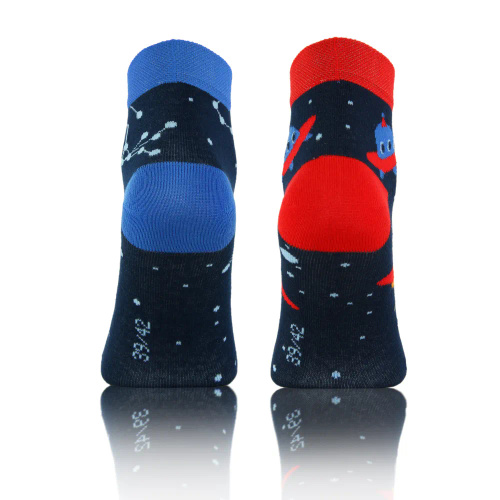 Planety Skarpety krótkie finest cotton dwie różne Sesto Senso granatowy