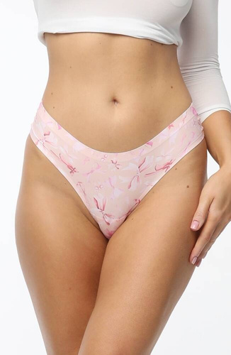 Figi damskie Sweet Bow Simple Brasil Julimex różowy