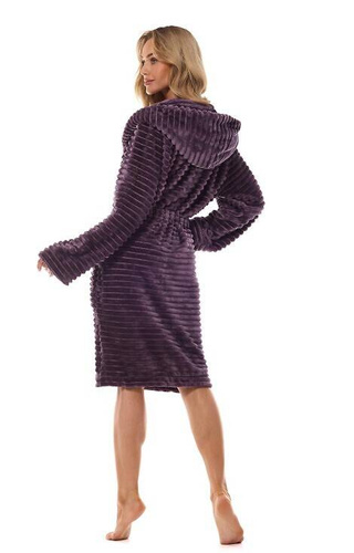 Szlafrok damski 2416 Robin  L&L - ametyst