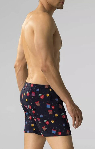 Bokserki męskie 2GMB-006 Atlantic - granatowy- szmaragdowy