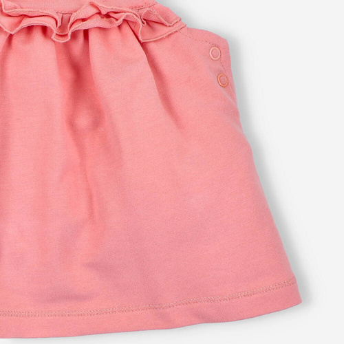 Sukienka z bawełny organicznej Śliweczki Nini różowy 