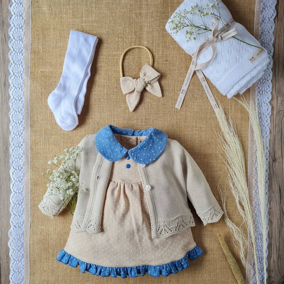 Sweterek ażurowy BSW/026 Marija - beżowy