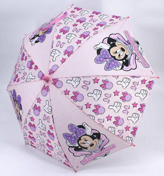 Parasolka dla dzieci Myszka Mini Minnie Mouse parasol Setino unicorn gwiazdki różowy